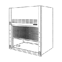 "illustration of a biological safety cabinet"