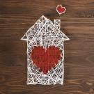 image of a home with a heart in the center