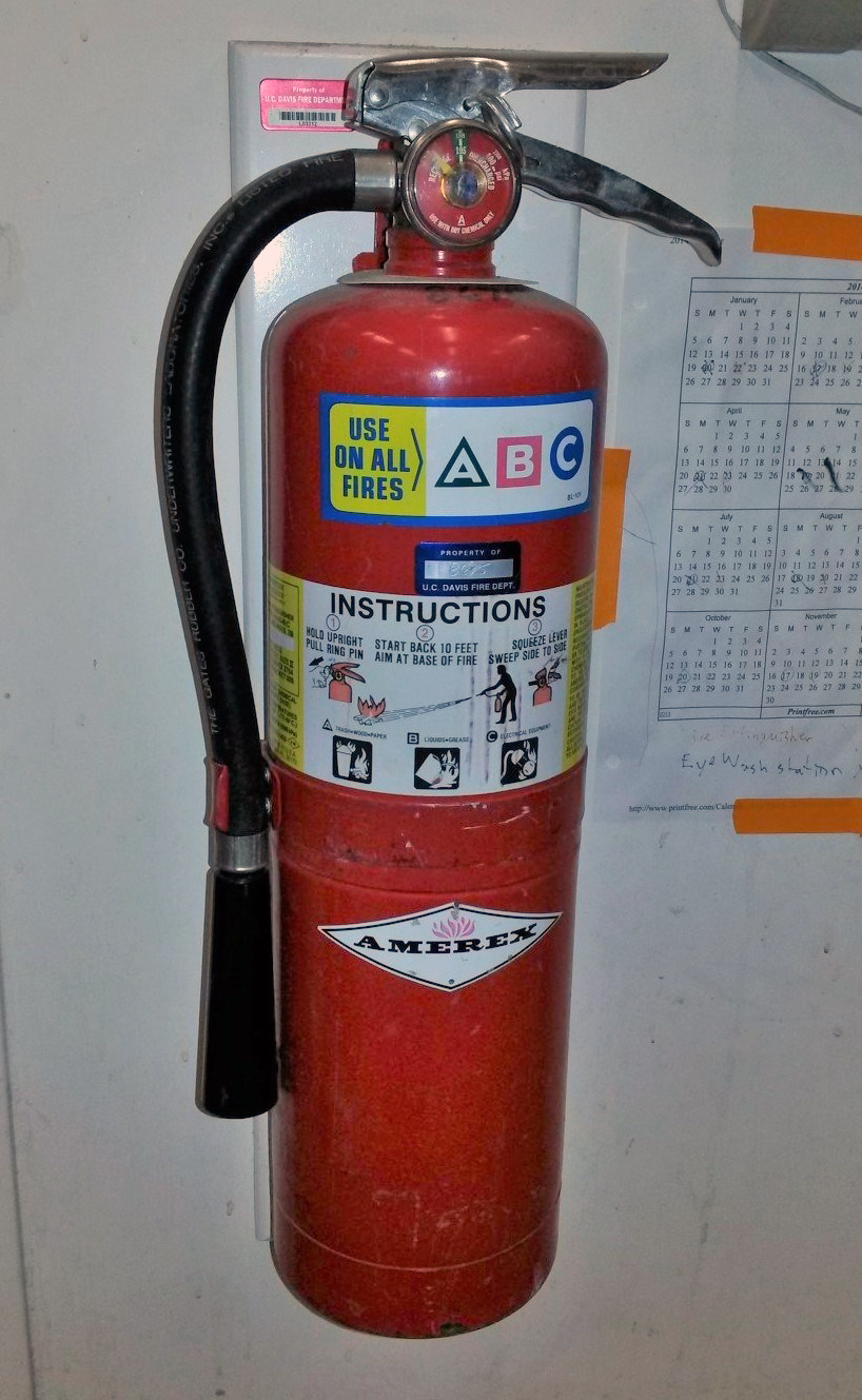 Fire extinguisher.
