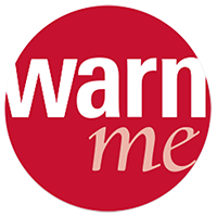 "logo for warnme app"