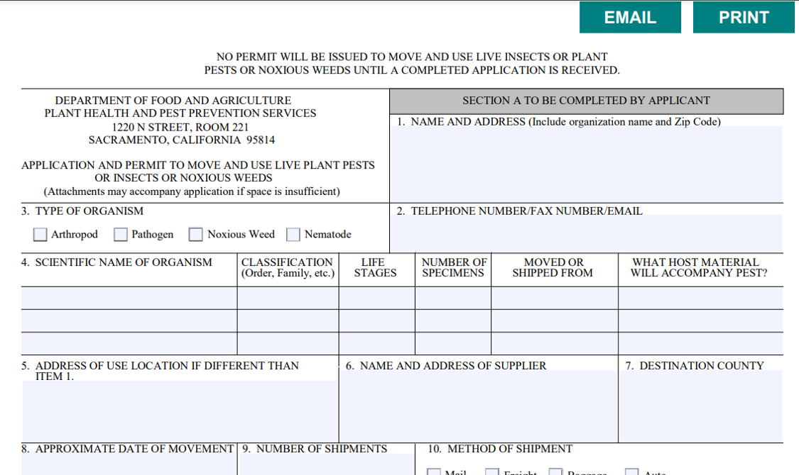 Screengrab of CFDA permit - click image to download PDF