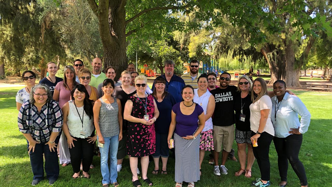 Alex with his colleagues at the SSO BBQ sso group bbq event