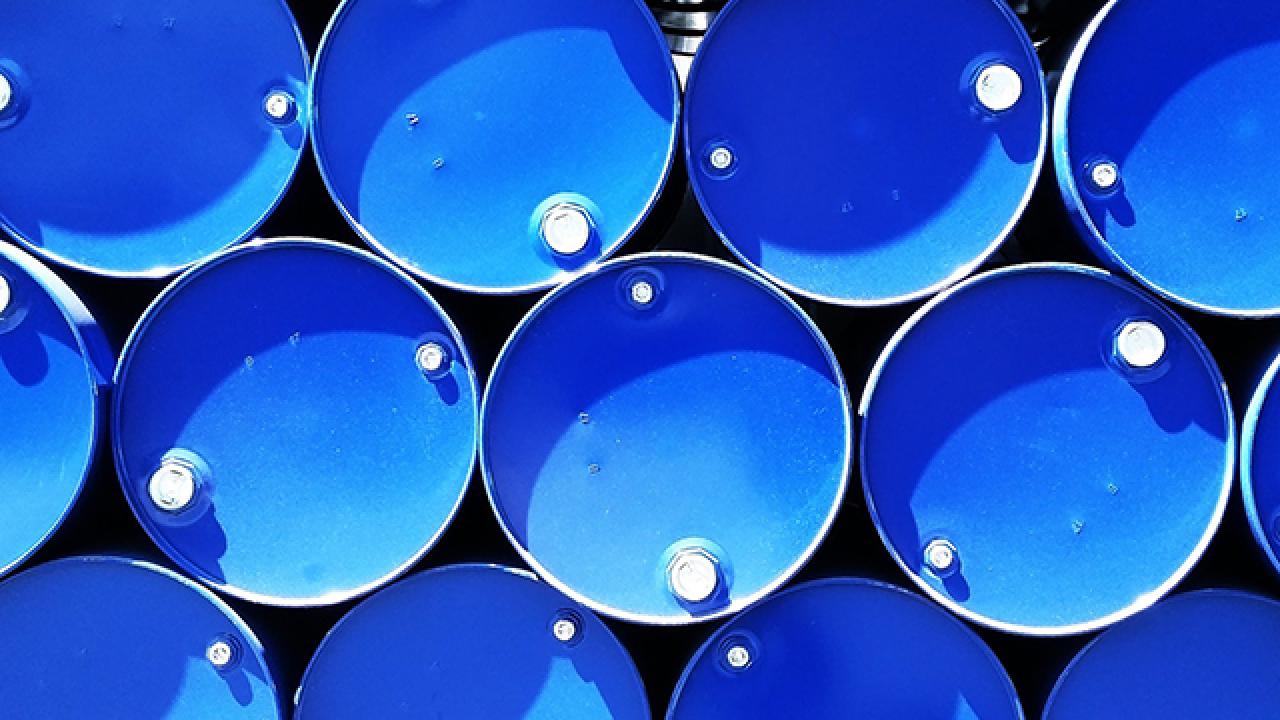 Decorative photo of chemical drums.