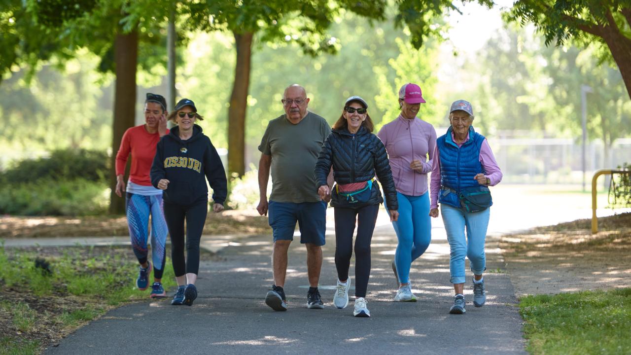 People walking