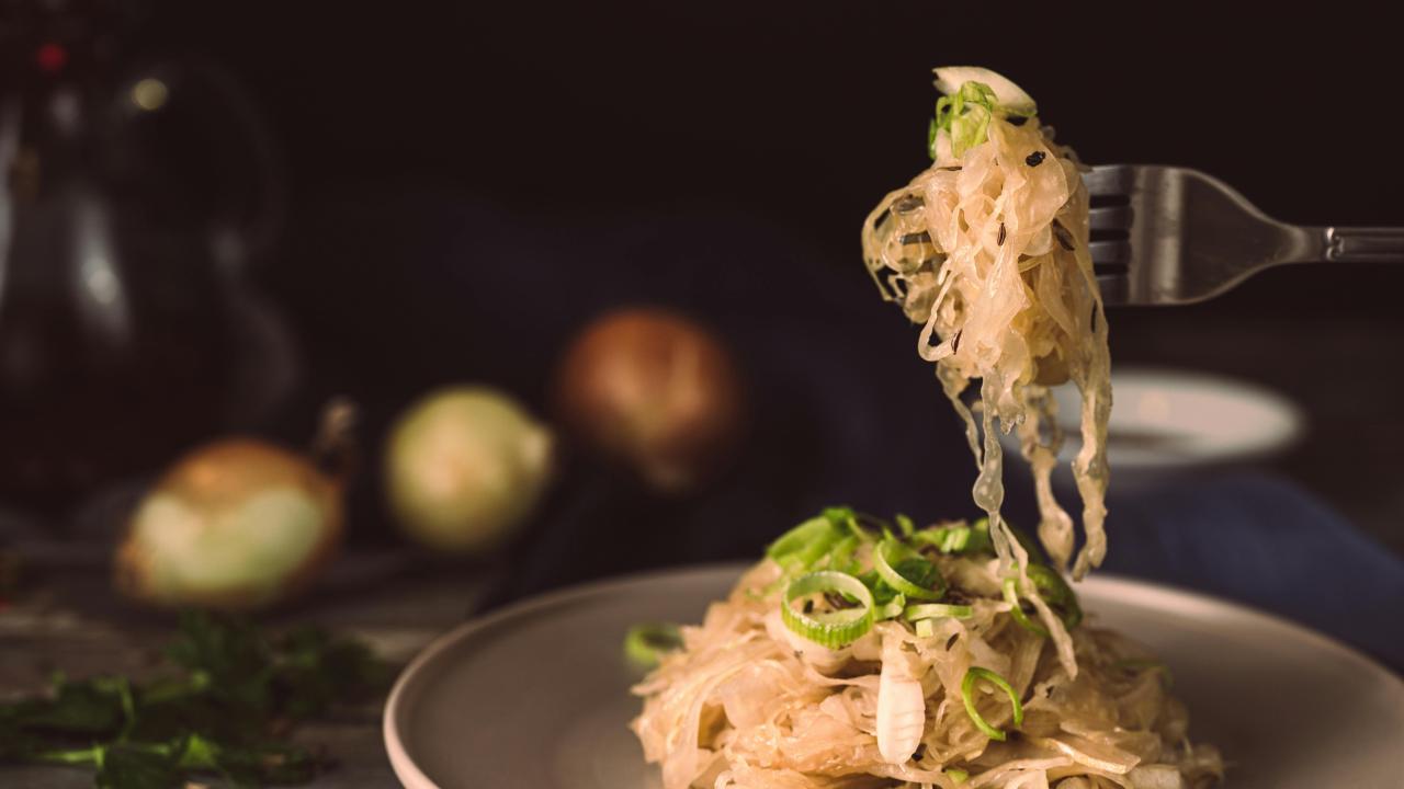 image of a bowl of sauerkraut