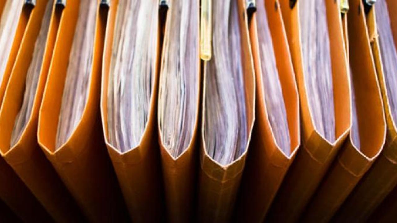 Files in a drawer