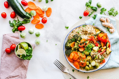 Veggies on plate