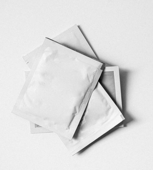 white food packets