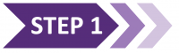 purple arrow that says step one