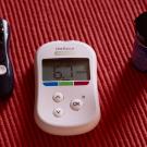 blood glucose meter with 6.7 reading