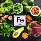 a table of iron rich foods