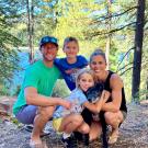 Kathleen enjoys time with her family in the wildnerness